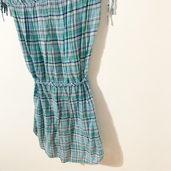 C & C California Lightweight Cotton Button Front Sport Shirtdress Pointed Collar - Picture 6 of 11